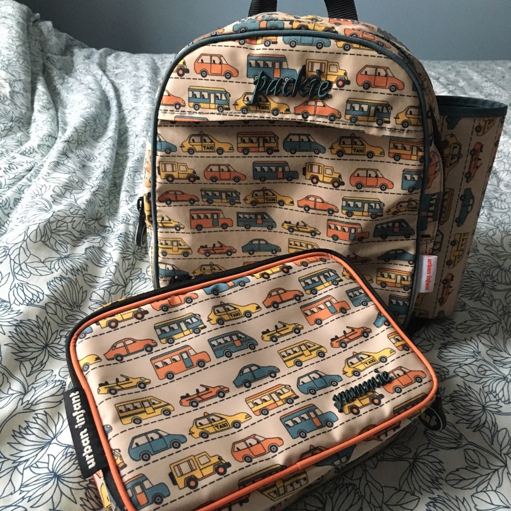 🚗 🚕 Backpack & Lunch Bag for PreK (3-4)